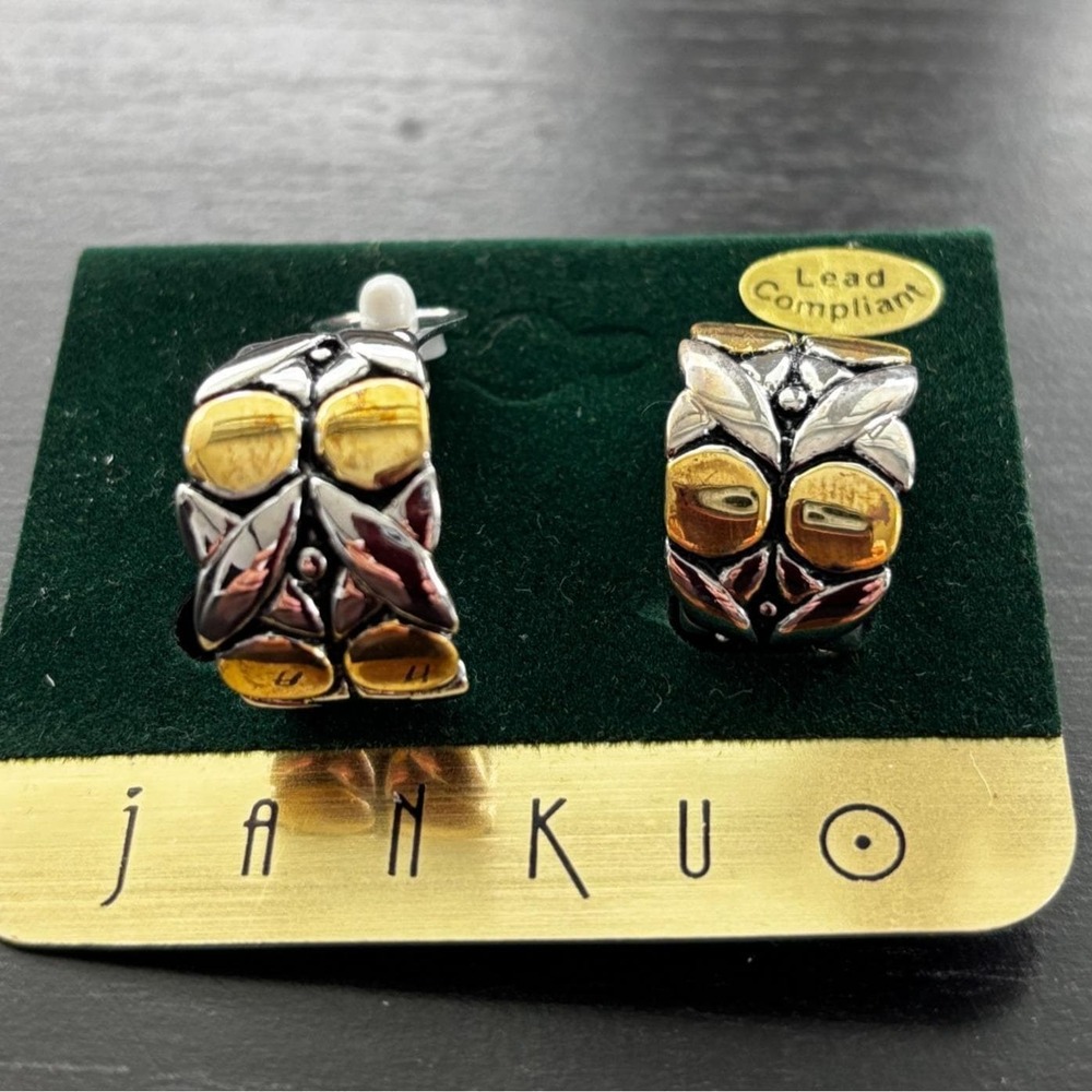 Janku Clip On Earrings Set: Greek Key & Owl Design 2 sets - Picture 6 of 9